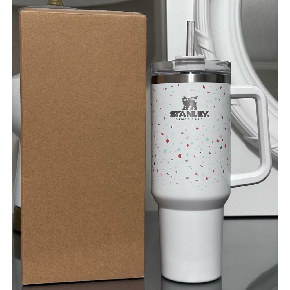 Stanley Adventure‎ Quencher 40oz Tumbler- MATTE TERRAZZO